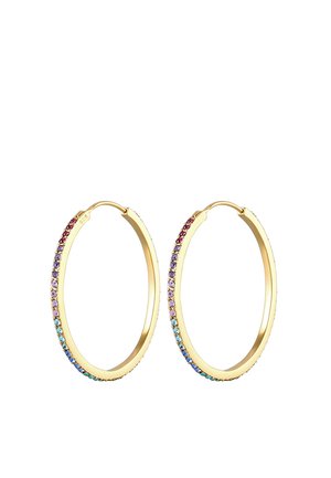 Elli GLASS CRYSTAL - Earrings - gold-coloured