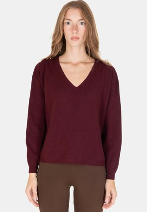 MAGLIA - Maglione - bordeaux