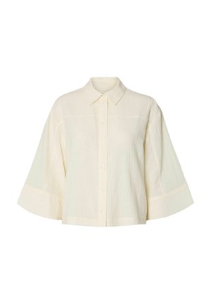 Selected, Button-down blouse - egret