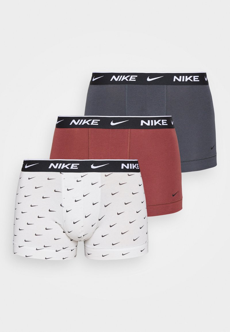 Nike Underwear TRUNK 3 PACK - Boxers - off white/grey/bordeaux/écru ...