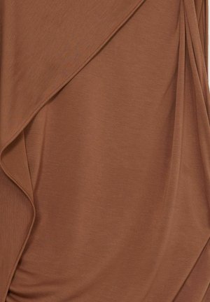 Reiss KYRA CAPE SLEEVE - Jerseyklänning - brown