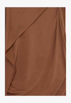 Reiss KYRA CAPE SLEEVE - Jerseyklänning - brown