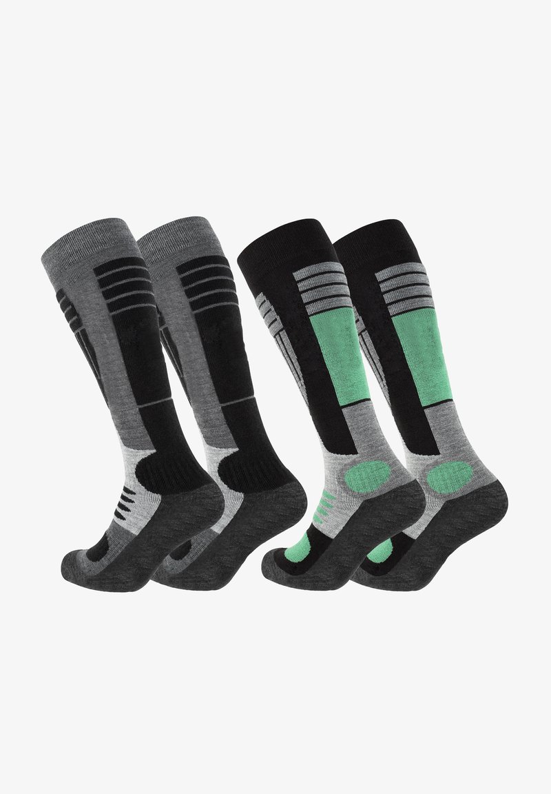 Cotton Prime PRIME SKI & SNOWBOARD MIT SPEZIALPOLSTERUNG 2 PACK - Sports socks - grün