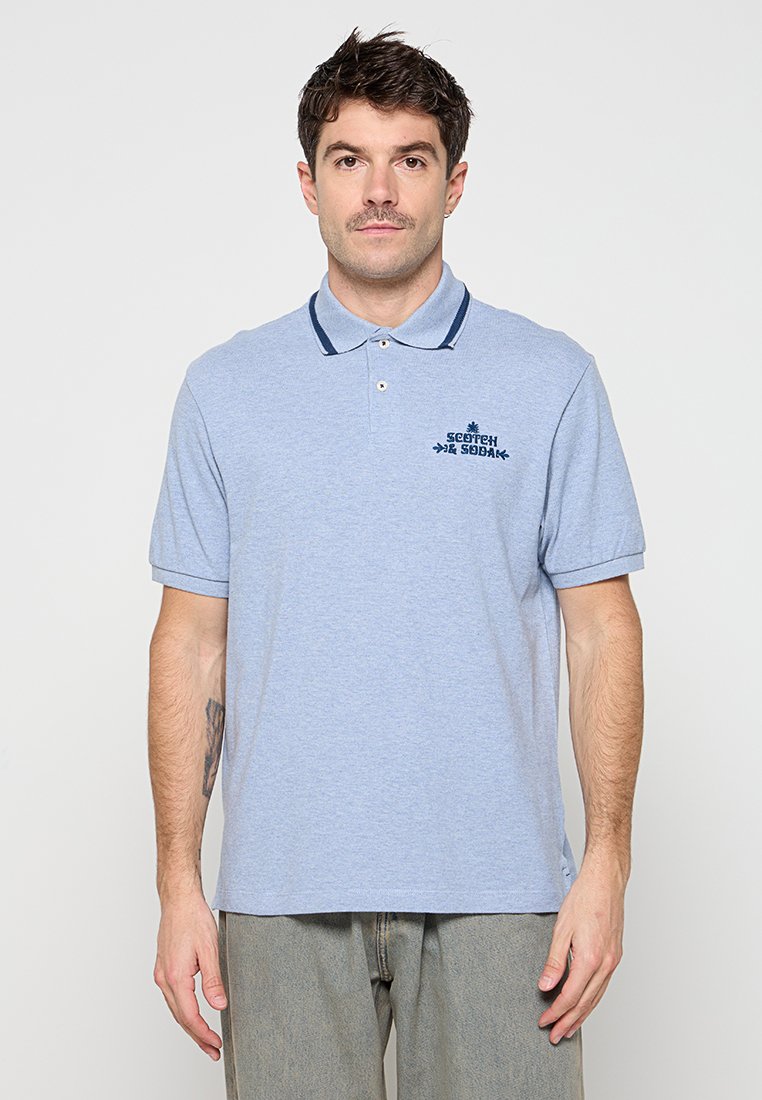 Scotch & Soda Poloshirt lichtblauw