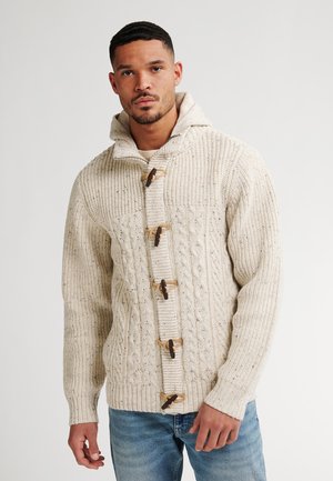 Cardigan - antique white melee