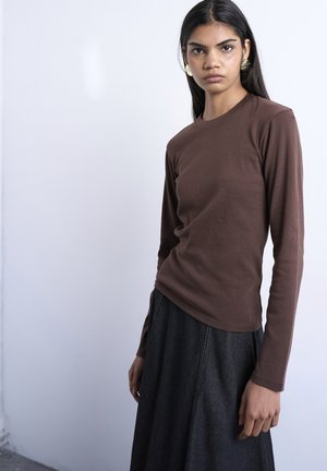 EVERYDAY - Μπλούζα με μακριά μανίκια - chocolate brown