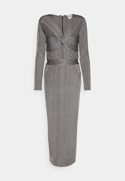 Hervé Léger DRAPED GOWN - Cocktail φόρεμα / Φόρεμα για πάρτι - metallic gunmetal