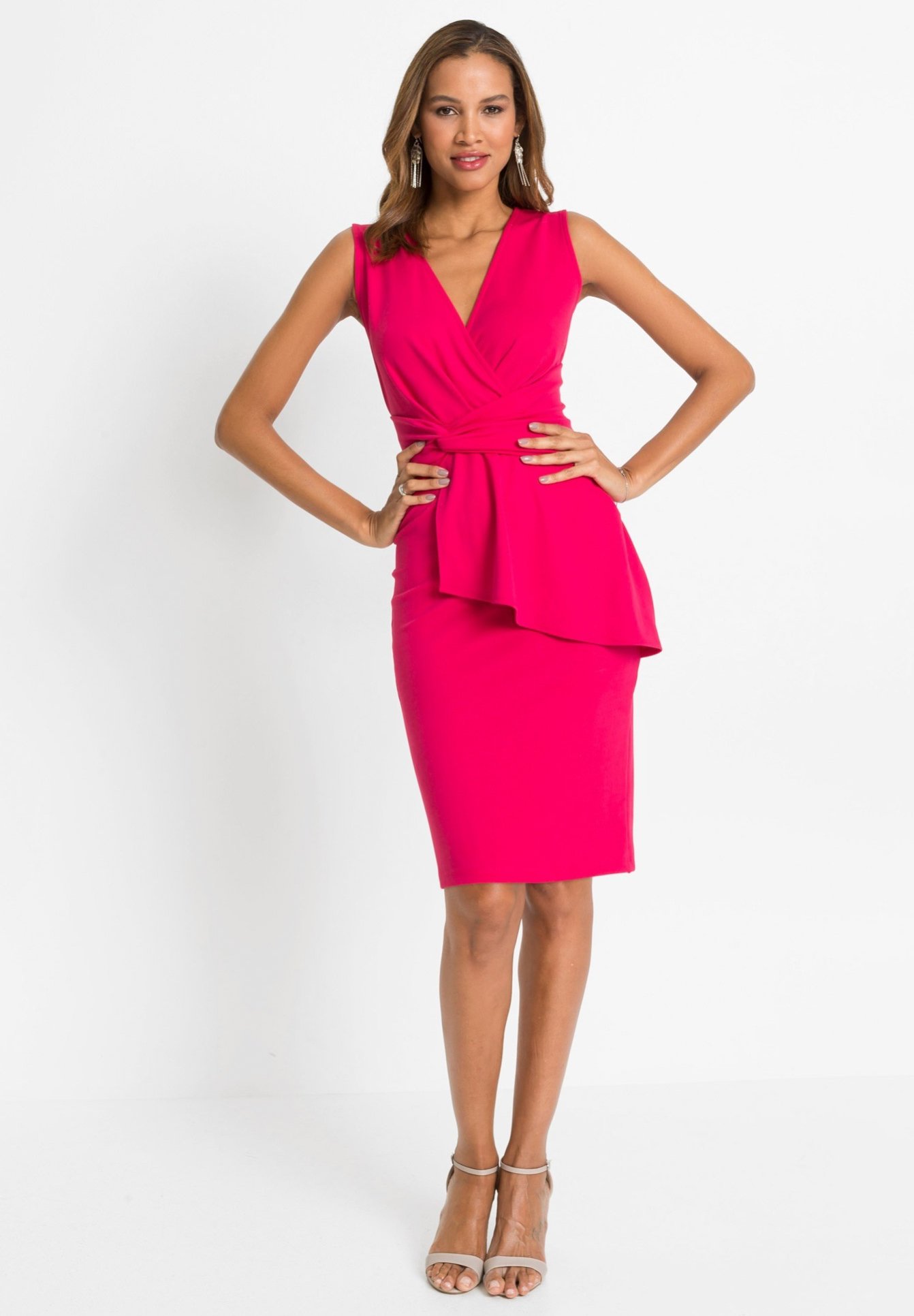 bonprix Tubino - pink/fuxia - Zalando
