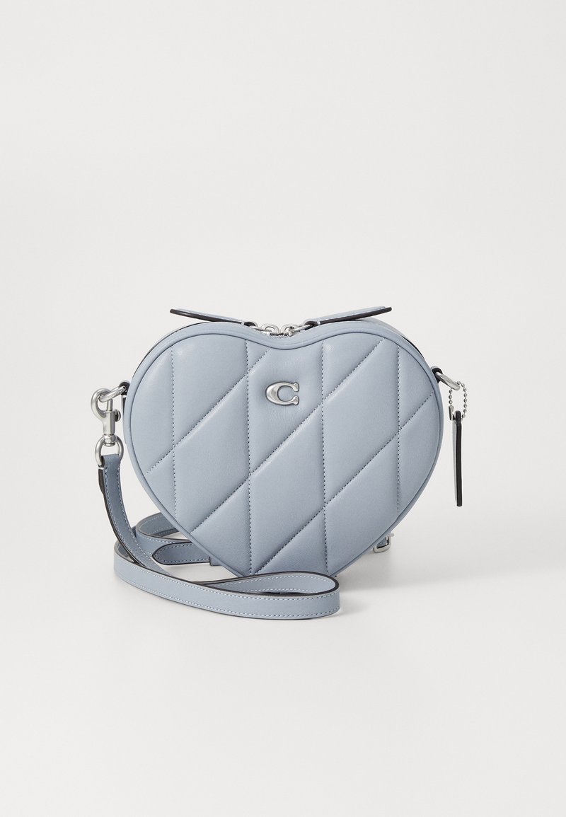 COACH QUILTED HEART - Borsa a tracolla - grey blue