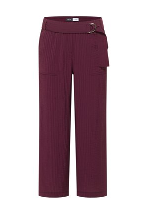 Cecil HIGH WAIST WIDE LEG HOSE IM LOOSE FIT - Stoffhose - sweet grape red
