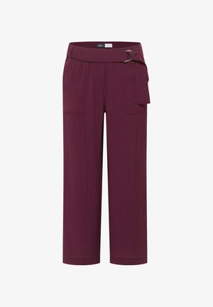 Cecil HIGH WAIST WIDE LEG HOSE IM LOOSE FIT - Stoffhose - sweet grape red