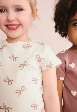 Next, REGULAR FIT - SHORT PYJAMAS 3 PACK  . - Nattøj sæt - mocha brown bow print