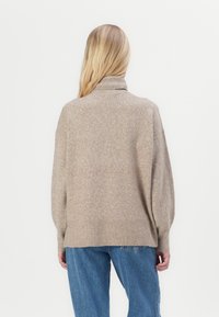 Vero Moda VMDOFFY ROLL NECK - Strickpullover - sepia tint