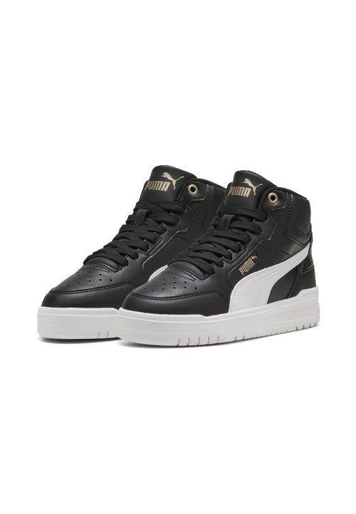 PUMA SHUFFLE DOWNTOWN UNISEX - Zapatillas altas - black- white- gold — foto 2