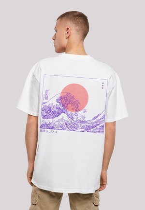 KANAGAWA WELLE JAPAN - Print T-shirt - weiß