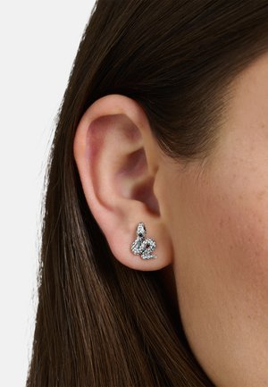 THOMAS SABO, OHRSTECKER SCHLANGE - Ohrringe - silver-coloured farben schwarz