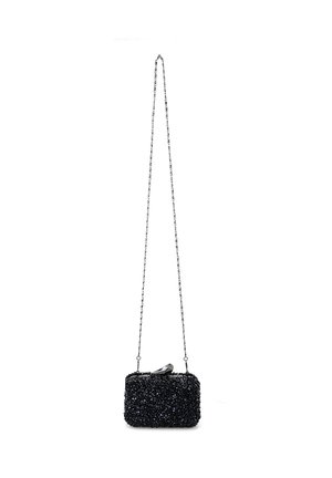RHEINSTONE WITH CHAIN STRAP - Clutch - black