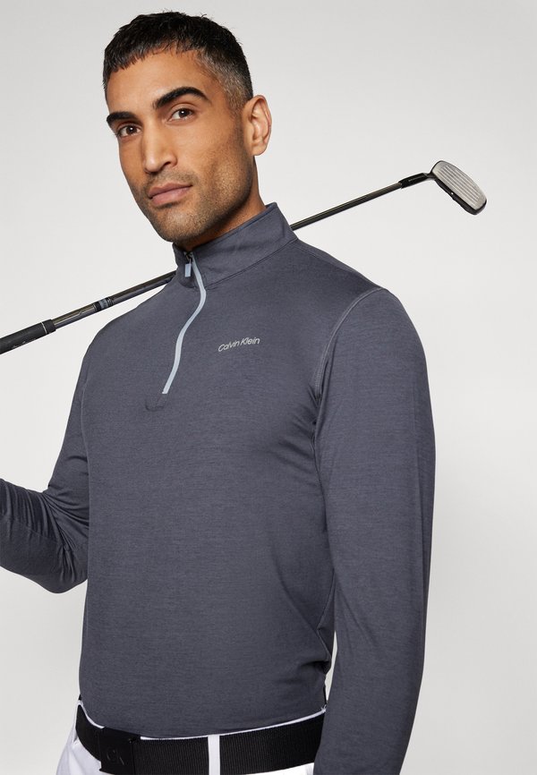 NEWPORT HALF ZIP - Long sleeved top - charcoal marl4