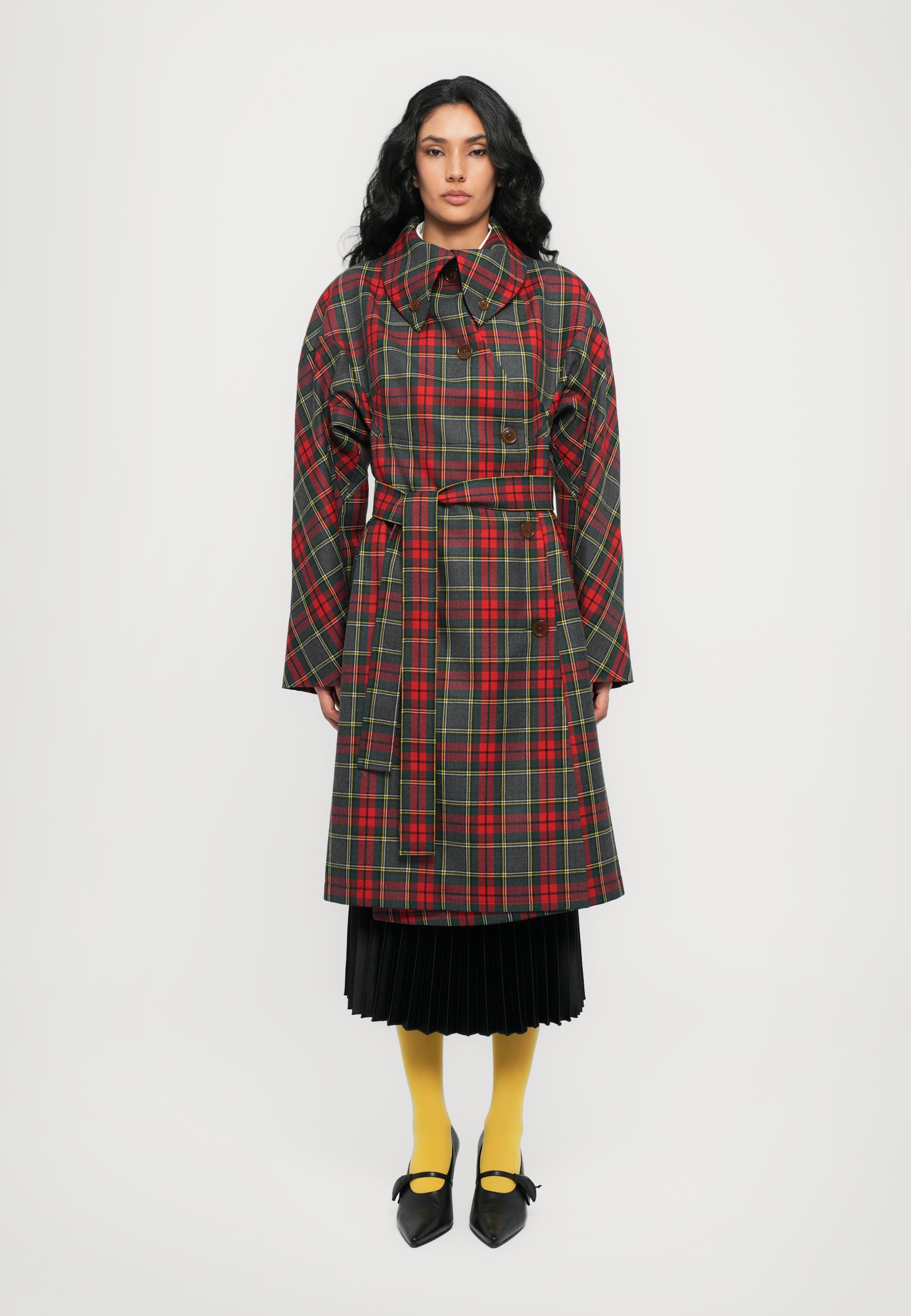 Vivienne Westwood COAT - Trenchcoat - red/green/dark red - Zalando
