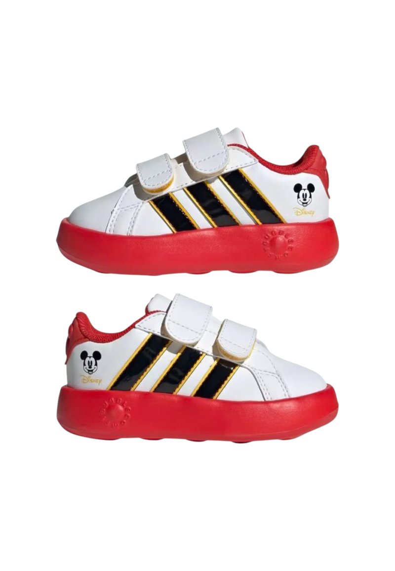 adidas Performance GRAND COURT MICKEY CF I - Walking trainers - ftwr white  core black/bold gold/white - Zalando.co.uk