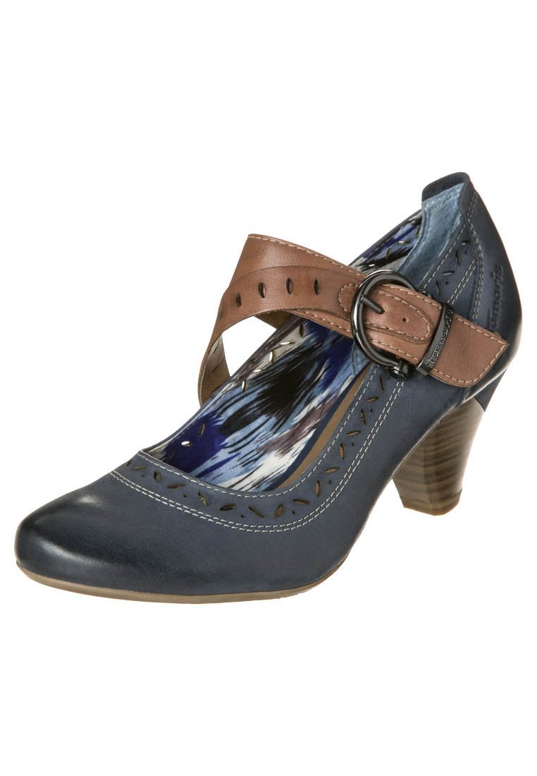 Tamaris Klassieke pumps - navy/nut/blauw - Zalando.nl