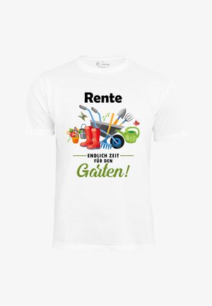 Cotton Prime, RENTE ENDLICH ZEIT FÜR DEN GARTEN - T-Shirt print - weiss