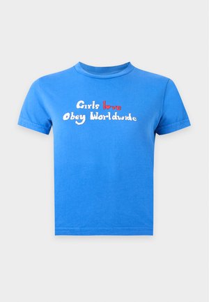 Obey Clothing, GIRLS LOVE - Μπλουζάκι με στάμπα - dazzling blue