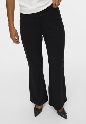 Vero Moda INDIE FLARED BOO - Pantaloni - black
