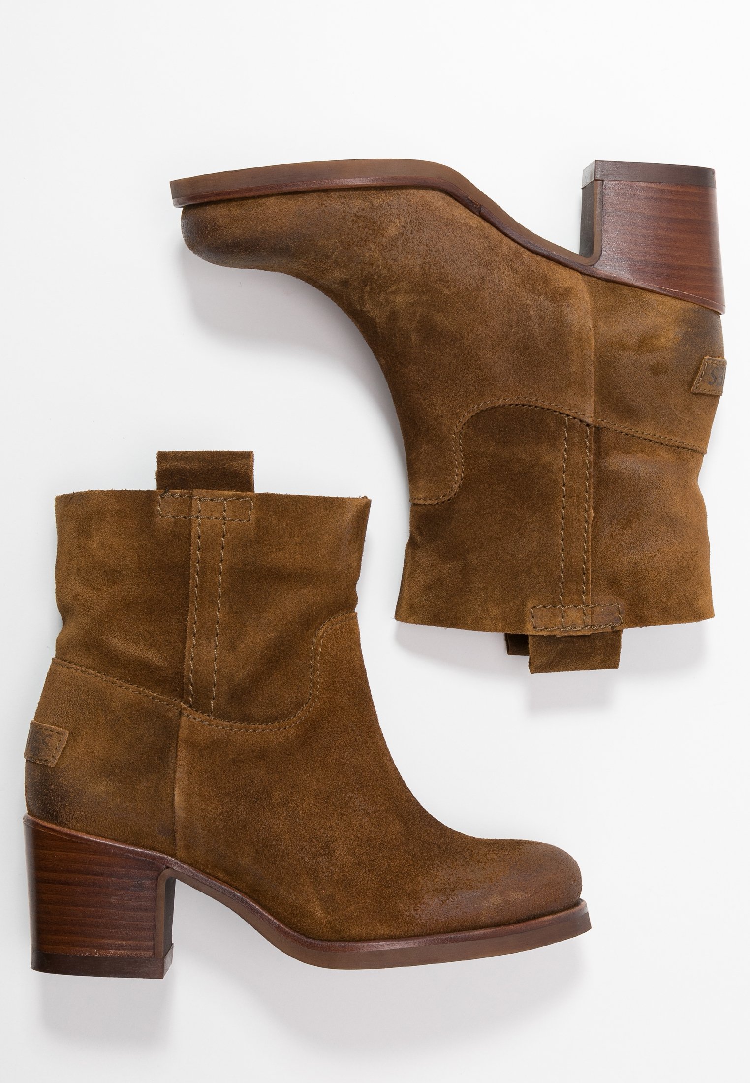 Shabbies Amsterdam Korte laarzen brownBruin Zalando.nl Shabbies Amsterdam Enkellaarzen online kopen | ZALANDO