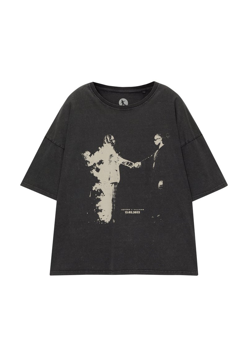 PULL&BEAR BOOMIN - T-Shirt print - grey/grau - Zalando.de