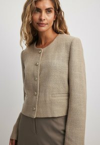 NA-KD TWEED - Blazer - beige
