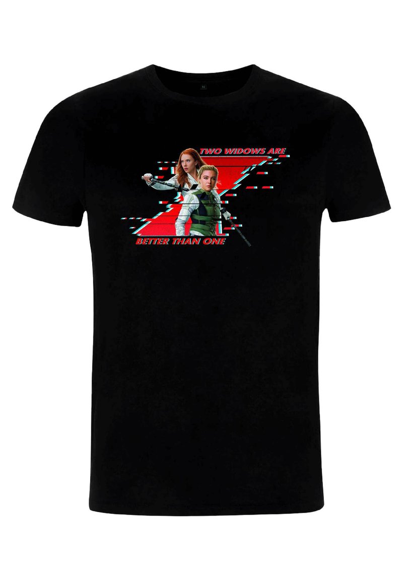 Marvel BLACK WIDOW BETTER THAN ONE - T-shirt z nadrukiem