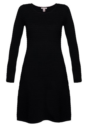 Stickad klänning - black