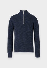SLHDANE STRUCTURE HALF ZIP - Pulóver - sky captain