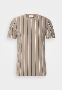 STRIPED TEE - Trükipildiga T-särk - dark stone