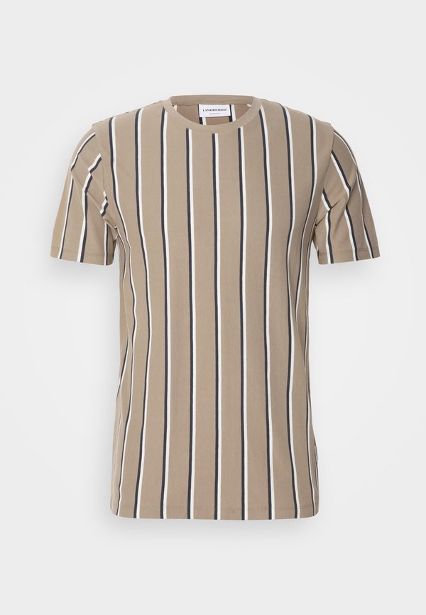 STRIPED TEE - Print T-shirt - dark stone3