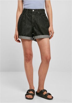 Denim shorts - black washed