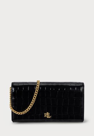 CROC-EMBOSSED MEDIUM ADAIR II CROSSBODY - Portafoglio - black