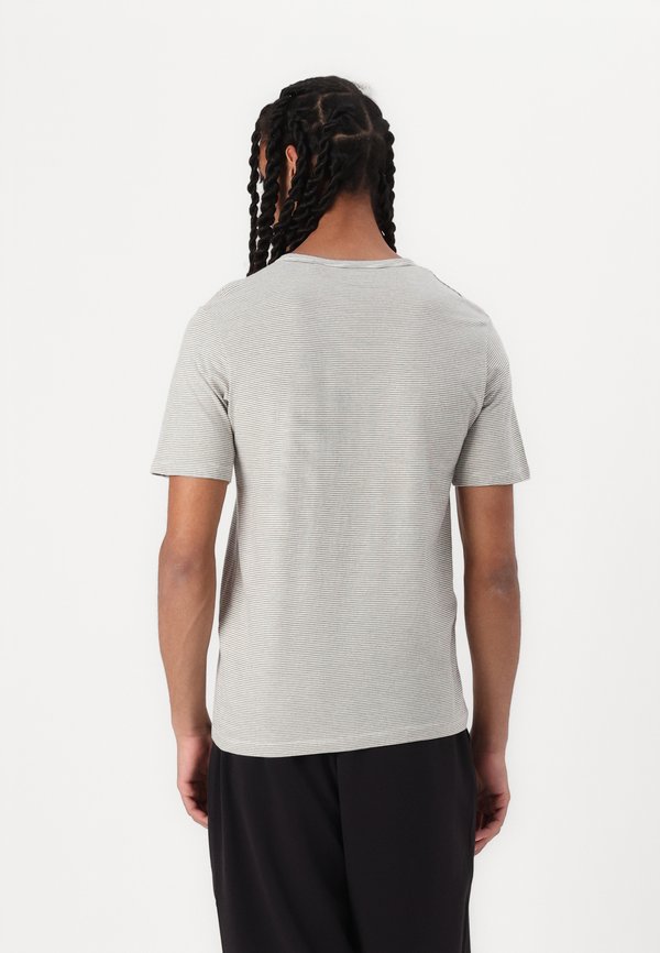 JJESPLIT NECK STRIPE TEE - Print T-shirt - cloud dancer3