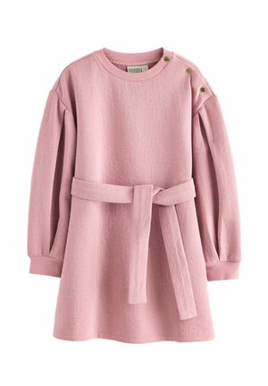 JACQUARD BELTED - REGULAR FIT - Jerseyklänning - plum purple
