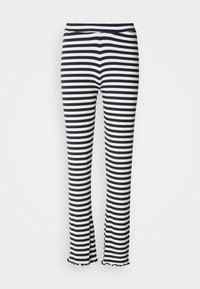 STRIPE LONNIE PANTS - Pantalon classique - vanilla ice/parisian night