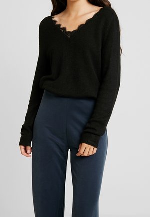 Strickpullover - black