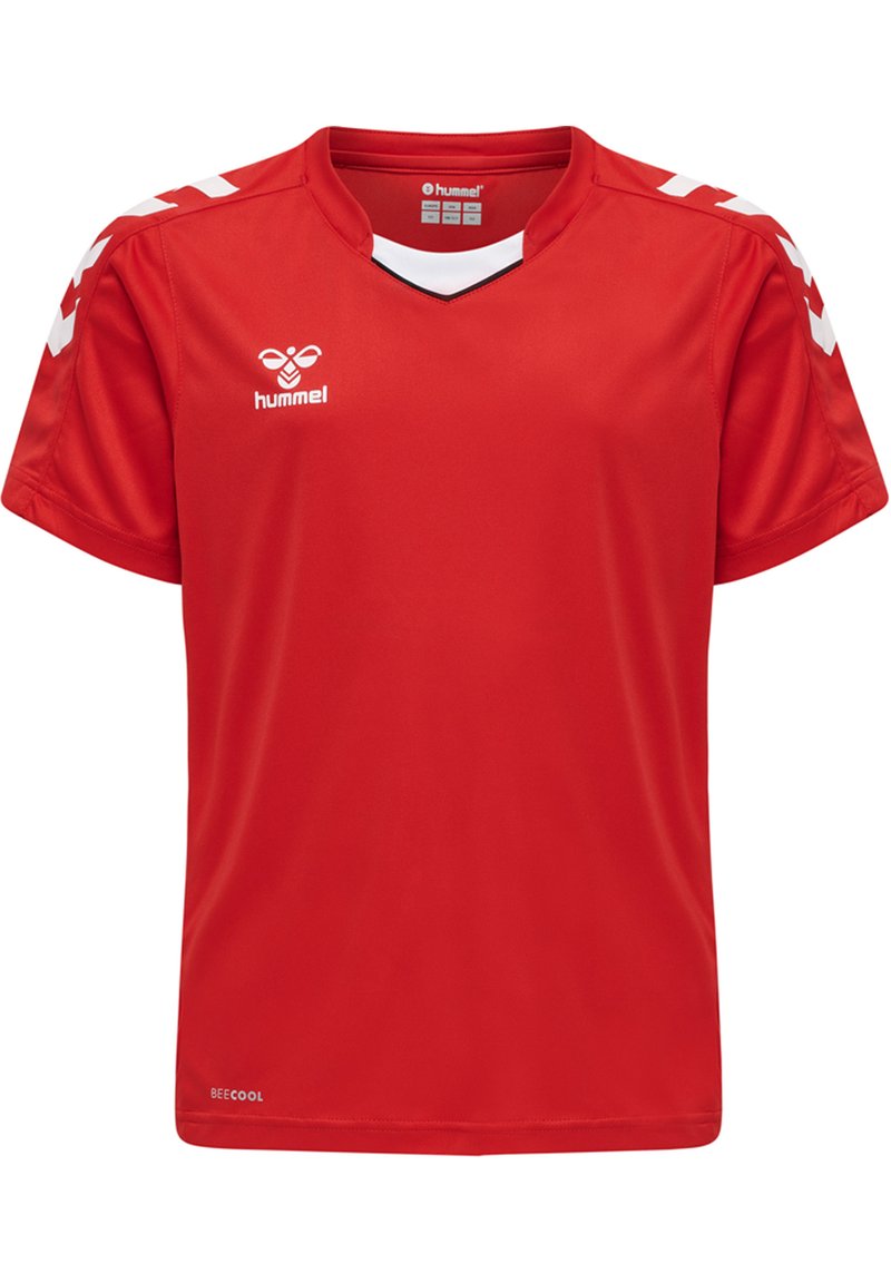 Kinder Sportbekleidung | Hummel HMLCORE XK POLY JERSEY S/S T-Shirt print true red/dunkelrot - ET10154 Kinder Sportbekleidung | Hummel HMLCORE XK POLY JERSEY S/S T-Shirt print true red/dunkelrot - ET10154