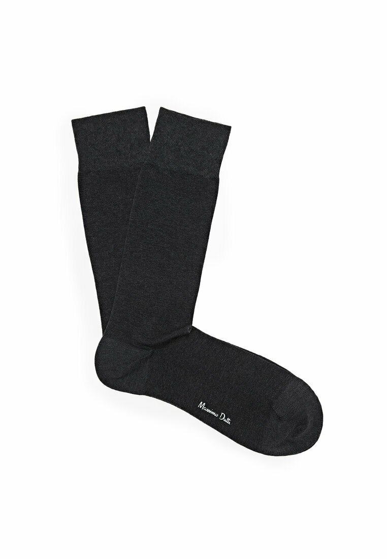 BOSS - Calze ad altezza regolare in misto cotone in confezione da due - Grigio scuro