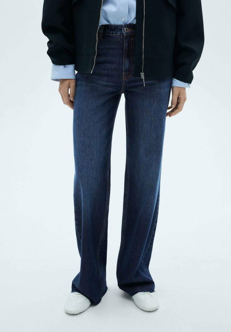 Mango - Straight leg jeans - dark blue, Enlarge