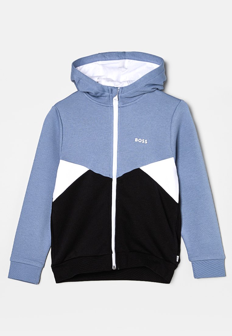 BOSS Kidswear Sweater met rits meerkleurig