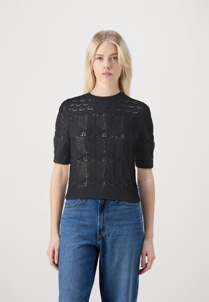 VMALEXIA O-NECK  - Nyomott mintás póló - black