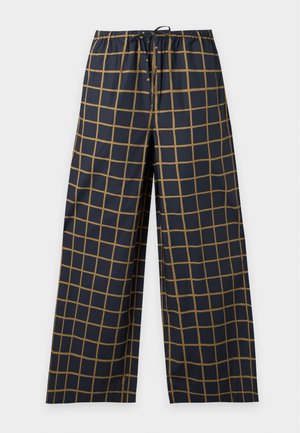 Marimekko, UKKONEN ISO RUUTU - Παντελόνι - dark blue/olive green