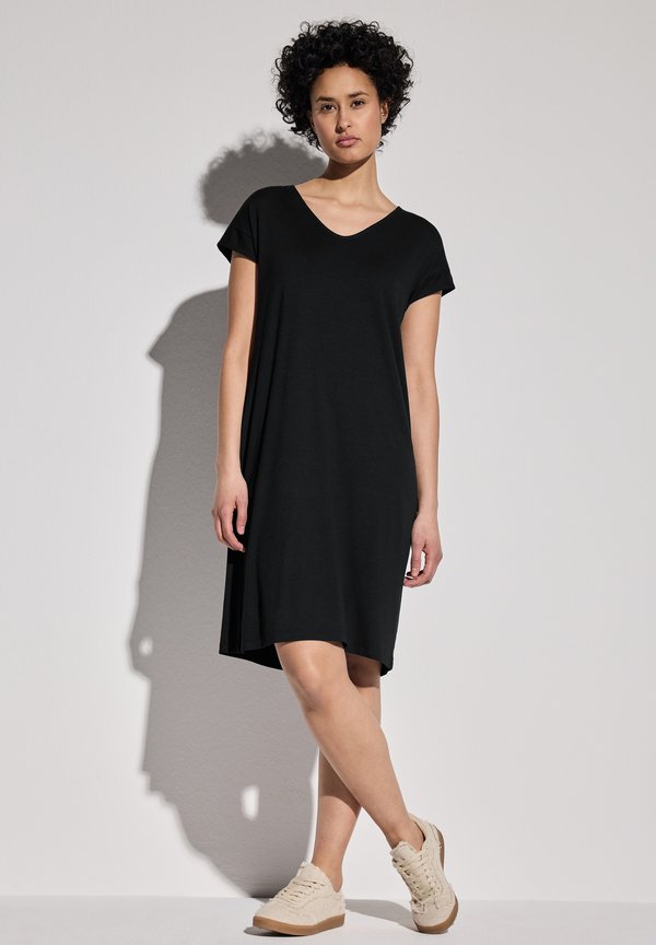 Jerseykleid - schwarz