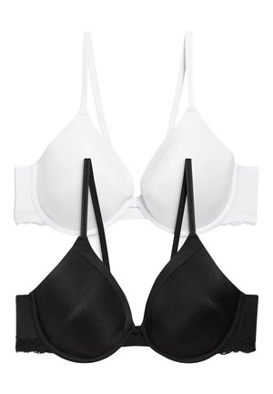 HOLLY FULL CUP LIGHT PAD T-SHIRT BRAS 2 PACK - Modrček „push-up“ - black